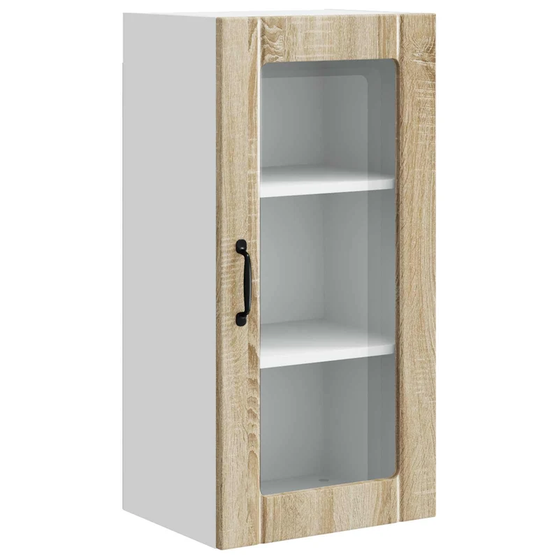Armoire de cuisine moderne murale rangement pratique 40 x 31 x 80 cm en bois d'ingénierie chêne sonoma 02_0054333