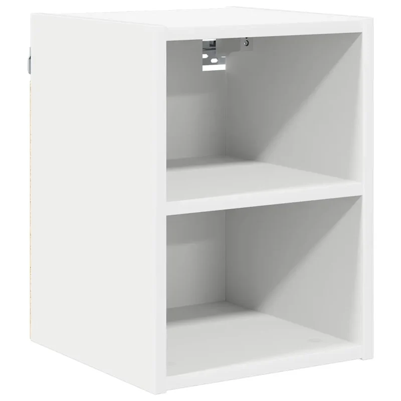 Armoire suspendue moderne avec grand espace de stockage 30 x 29,5 x 40 cm en bois d'ingénierie blanc 02_0053449