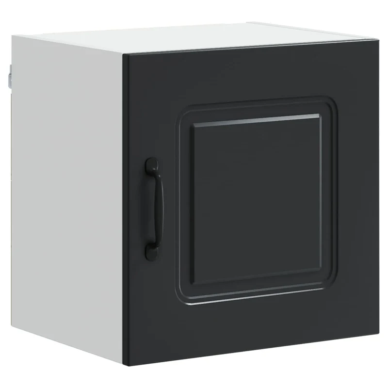 Armoire de cuisine rectangulaire design moderne rangement 40 x 31 x 40 cm en bois d'ingénierie noir 02_0053555