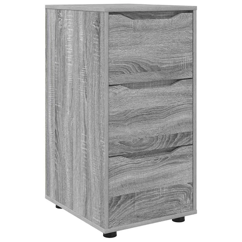Armoire de rangement avec tiroirs ajustable salle chambre 40 x 48 x 81 cm en bois d'ingénierie gris sonoma 02_0054647