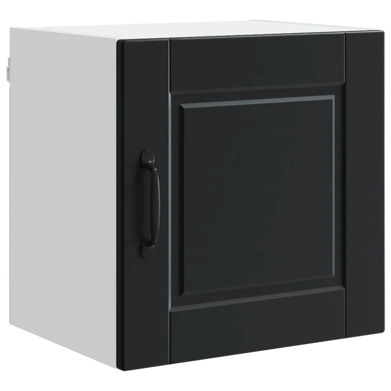 Armoire de cuisine moderne avec étagères intégrées 40 x 31 x 40 cm en bois d'ingénierie noir 02_0054223