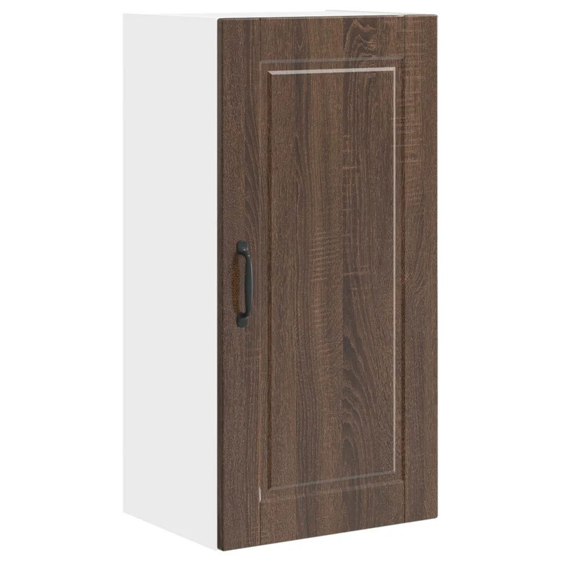 Armoire de cuisine moderne murale rangement pratique 40 x 31 x 80 cm en bois d'ingénierie chêne brun 02_0054376