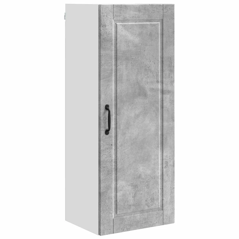 Armoire de cuisine murale moderne en bois 40 x 31 x 100 cm rangement pratique design contemporain en bois gris béton 02_0054458