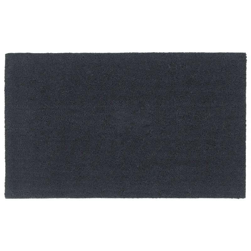 Tapis de porte touffeté intérieur extérieur 90 x 150 cm antidérapant gris foncé en fibre de coco 02_0046173