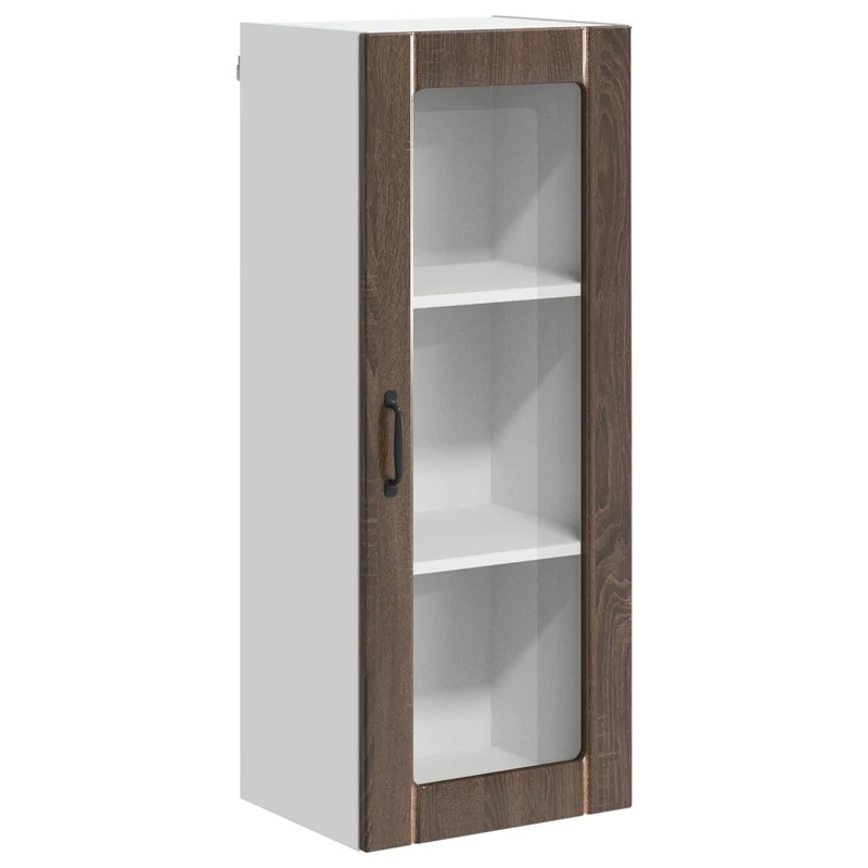 Armoire de cuisine moderne pratique rangement 40 x 31 x 100 cm en bois d'ingénierie chêne brun 02_0054119