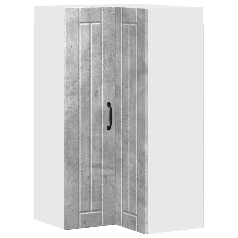 Armoire de cuisine moderne avec rangement pratique 57 x 57 x 100 cm en bois d'ingénierie gris béton 02_0054174