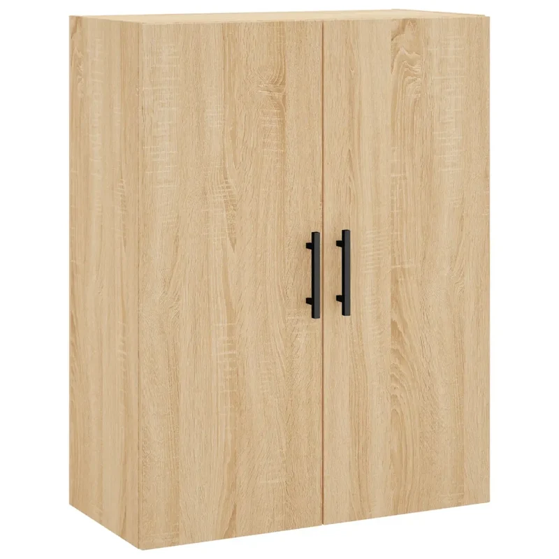 Armoire murale design moderne rangement suspendue 69,5 x 34 x 90 cm en bois d'ingénierie chêne sonoma 02_0048598