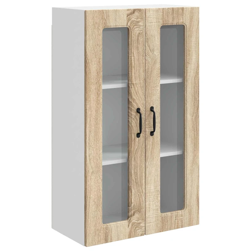 Armoire de cuisine moderne rectangulaire grand espace de rangement 60 x 31 x 100 cm en bois d'ingénierie chêne sonoma 02_0053855
