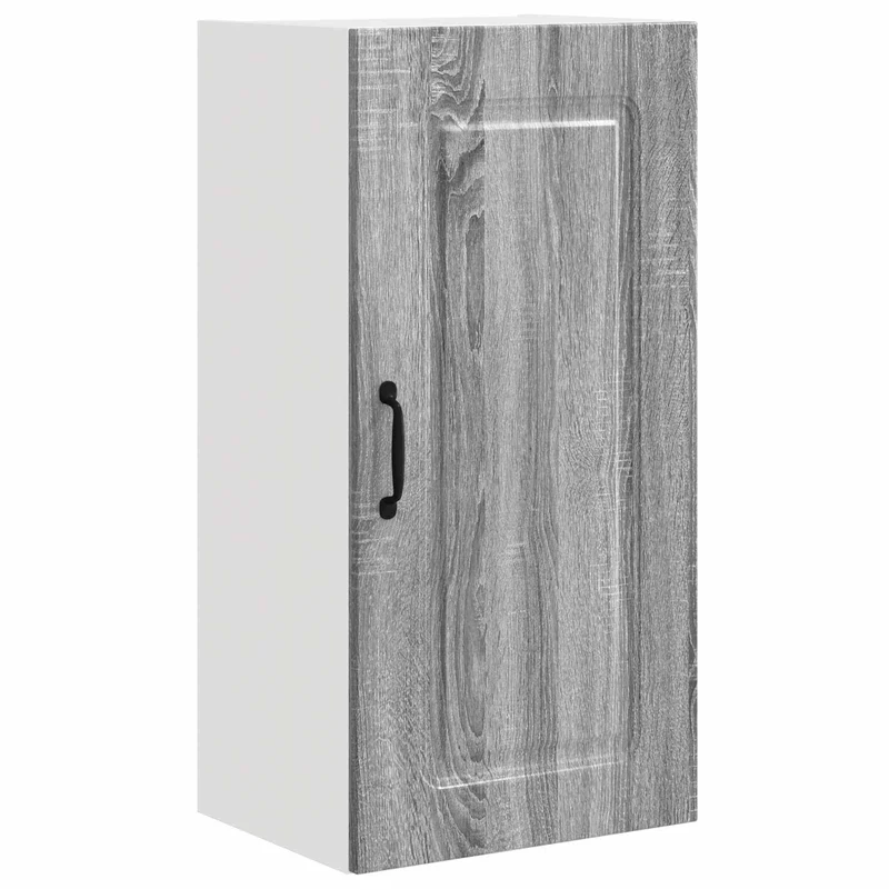 Armoire de cuisine rectangulaire moderne espace de rangement 40 x 31 x 80 cm en bois d'ingénierie gris sonoma 02_0053709