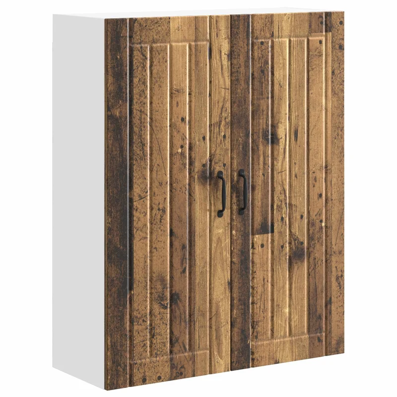Armoire de cuisine rectangulaire moderne rangement pratique 80 x 31 x 100 cm en bois d'ingénierie bois ancien 02_0054169