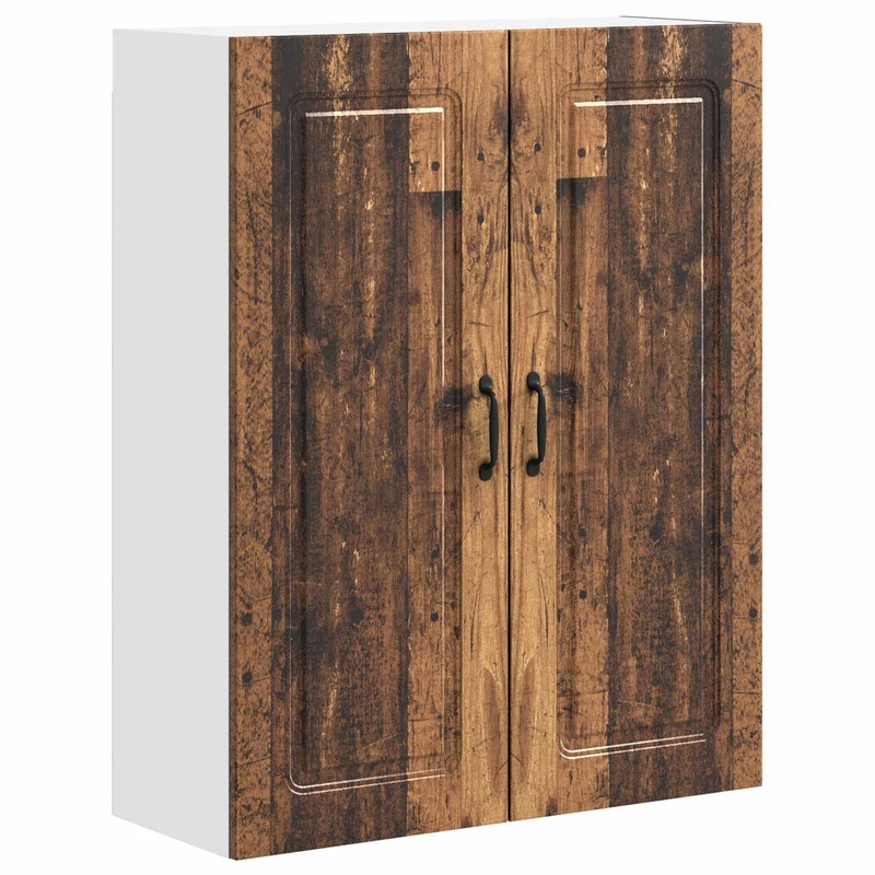 Armoire de cuisine rectangulaire moderne avec grand espace de rangement 80 x 31 x 100 cm en bois d'ingénierie bois ancien 02_0053831