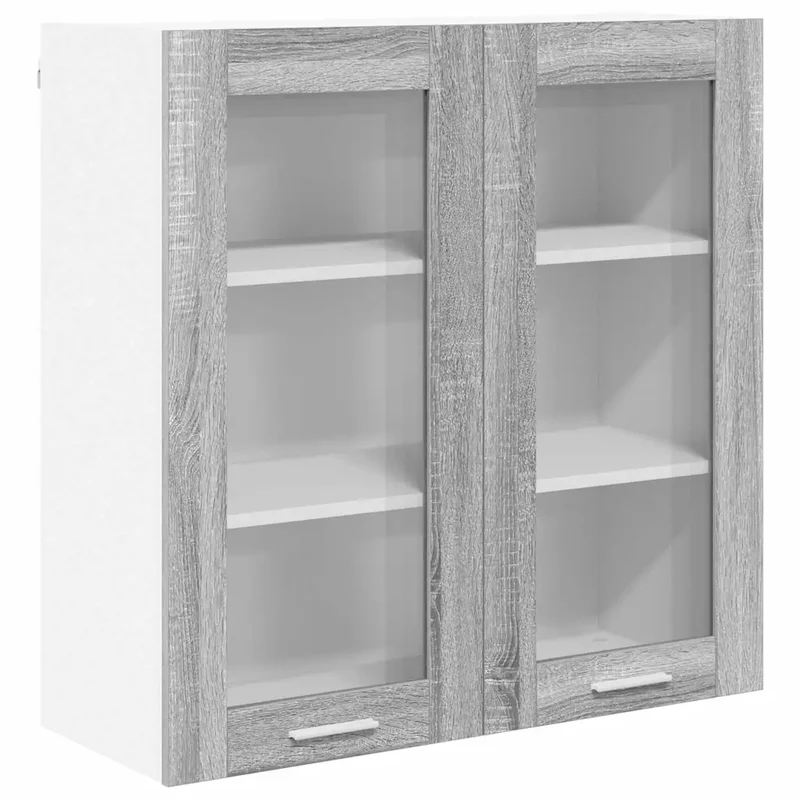 Armoire suspendue moderne avec large espace de rangement 80 x 31 x 80 cm en bois d'ingénierie gris sonoma 02_0053366
