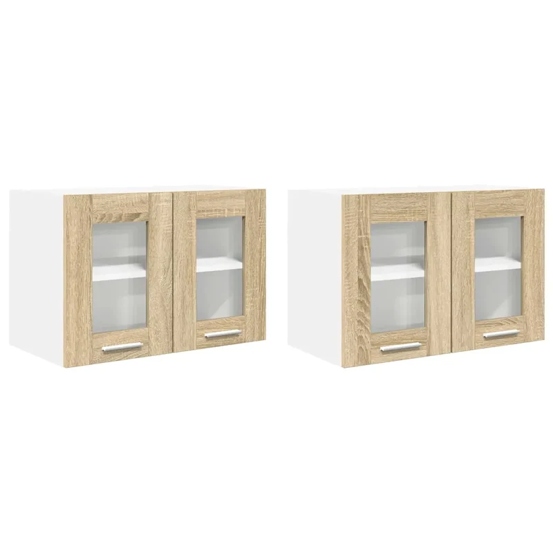 Armoire suspendue avec porte moderne pour rangement 60 x 31 x 40 cm en bois d'ingénierie chêne sonoma 02_0053262