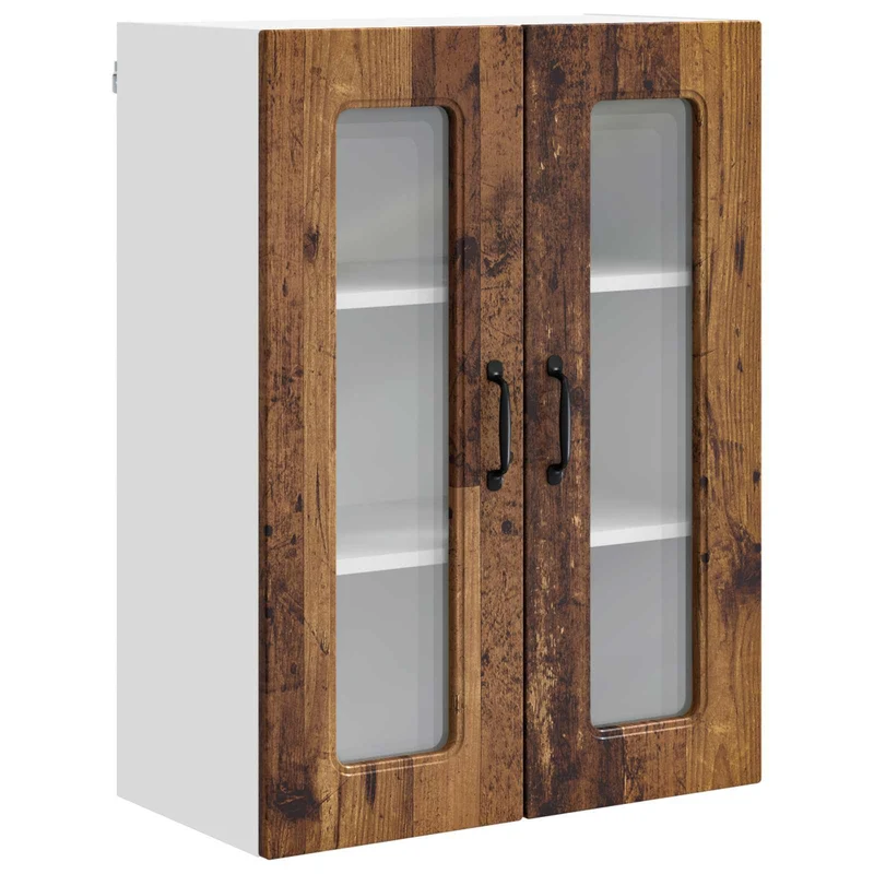 Armoire de cuisine rectangulaire moderne avec grand espace de stockage 60 x 31 x 80 cm en bois d'ingénierie bois ancien 02_0053771