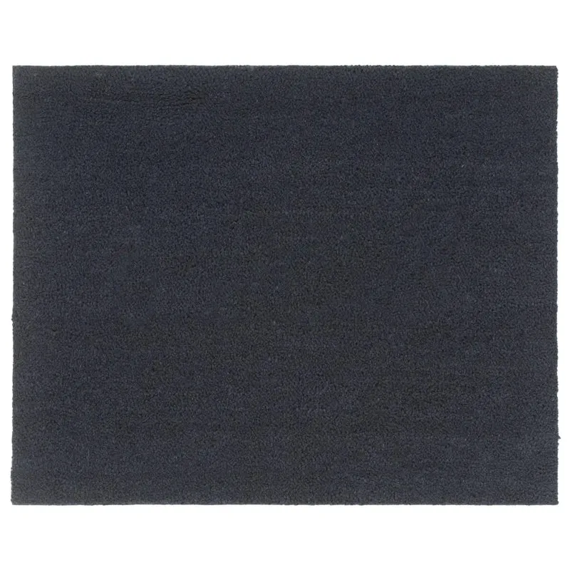 Tapis de porte touffeté intérieur extérieur 80 x 100 cm durable design moderne en fibre de coco gris foncé 02_0046172