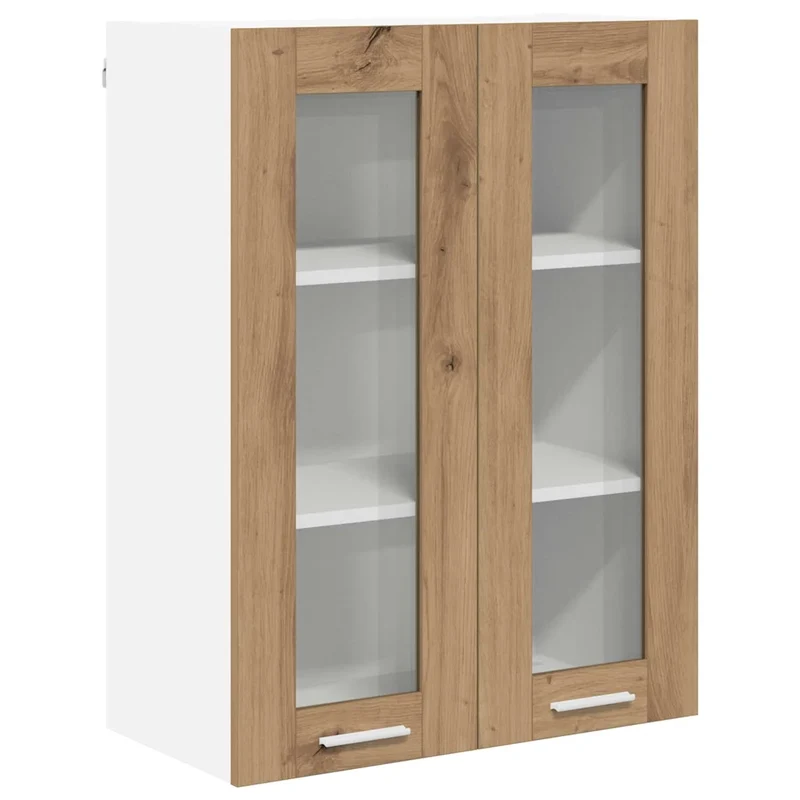 Armoire suspendue moderne rangement spacieux 60 x 31 x 80 cm en bois d'ingénierie chêne artisanal 02_0053360