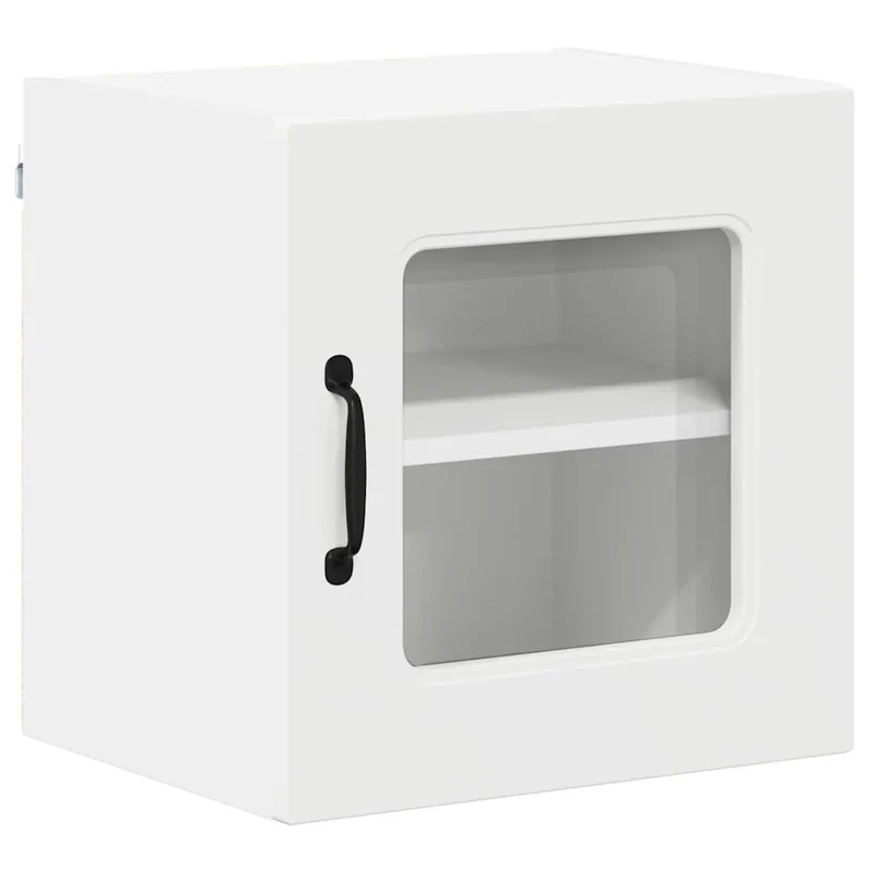 Armoire de cuisine murale moderne avec grand espace de rangement 40 x 31 x 40 cm en bois d'ingénierie blanc 02_0053513