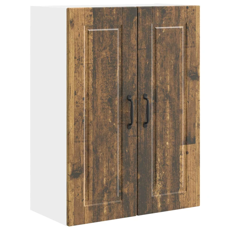 Armoire de cuisine murale moderne avec 3 étagères 60 x 31 x 80 cm finition élégante en bois d'ingénierie bois ancien 02_0054396