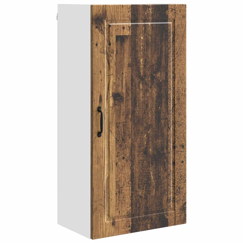 Armoire de cuisine murale fonctionnelle moderne avec 3 étagères 50 x 31 x 100 cm en bois d'ingénierie bois ancien 02_0054473