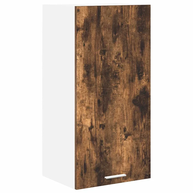 Armoire suspendue moderne design épuré rangement efficace 40 x 31 x 80 cm en bois d'ingénierie blanc 02_0053301