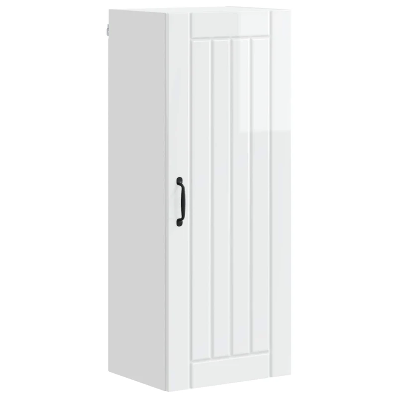 Armoire de cuisine moderne et fonctionnelle 40 x 31 x 100 cm en bois d'ingénierie blanc brillant 02_0054136