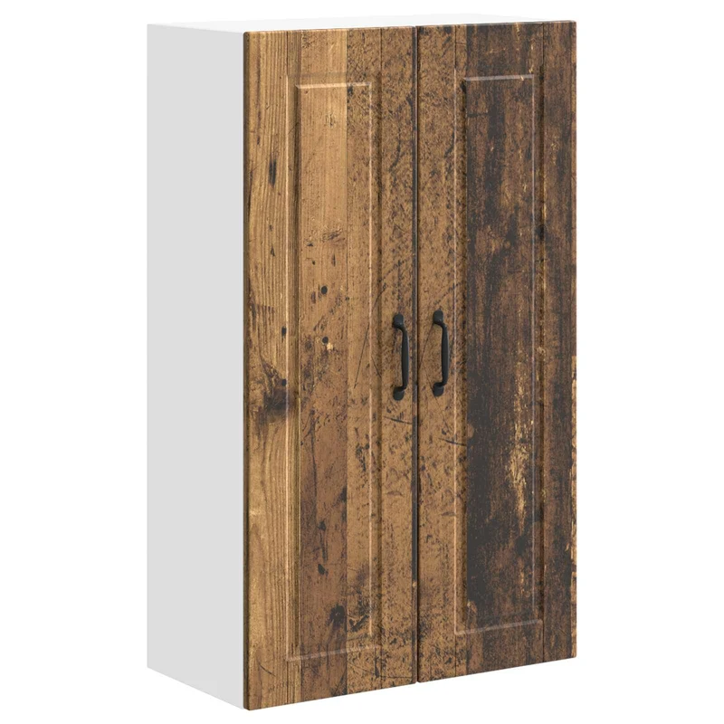 Armoire de cuisine murale design moderne 60 x 31 x 100 cm avec étagères pratiques en bois d'ingénierie bois ancien 02_0054483
