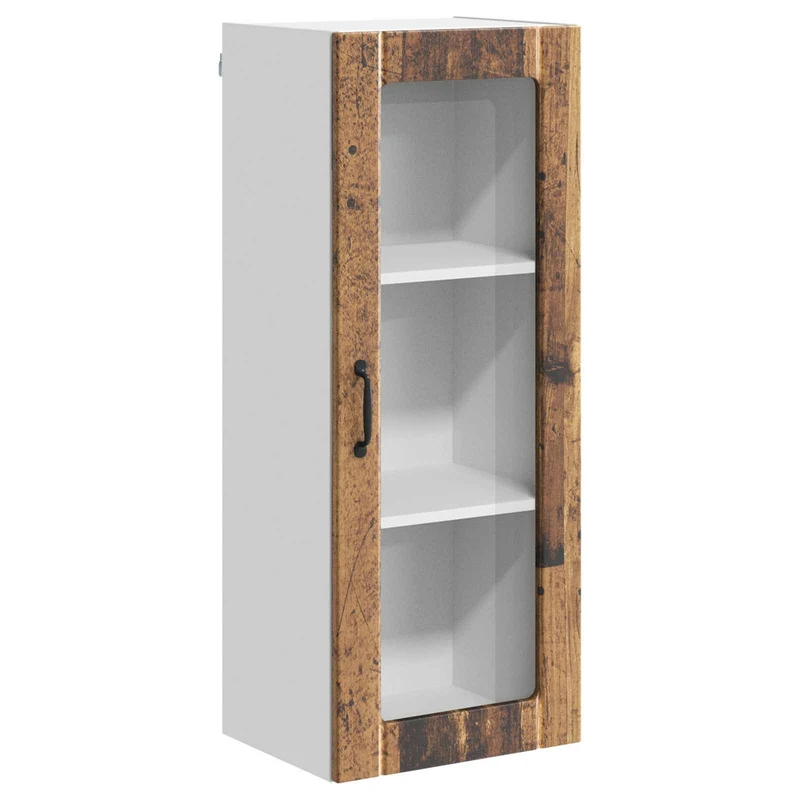 Armoire de cuisine rectangulaire fonctionnelle moderne 40 x 31 x 100 cm en bois d'ingénierie bois ancien 02_0054120