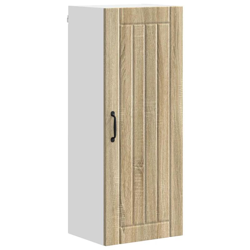 Armoire de cuisine rectangulaire fonctionnelle moderne rangement multiple 40 x 31 x 100 cm en bois d'ingénierie chêne sonoma 02_0054134