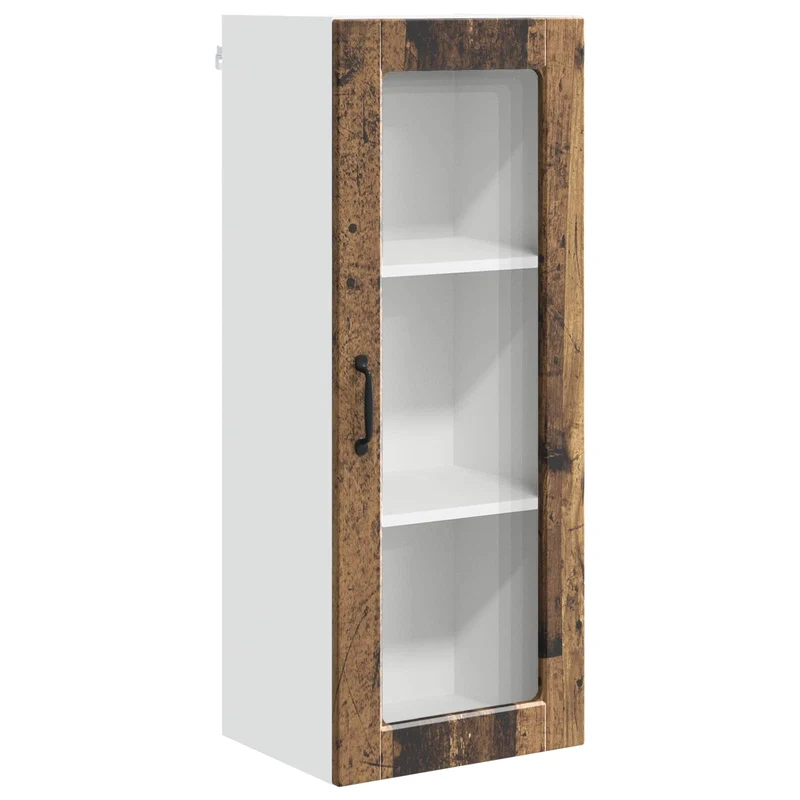 Armoire de cuisine murale moderne avec étagères 40 x 31 x 100 cm rangement pratique style élégant en bois ancien 02_0054445