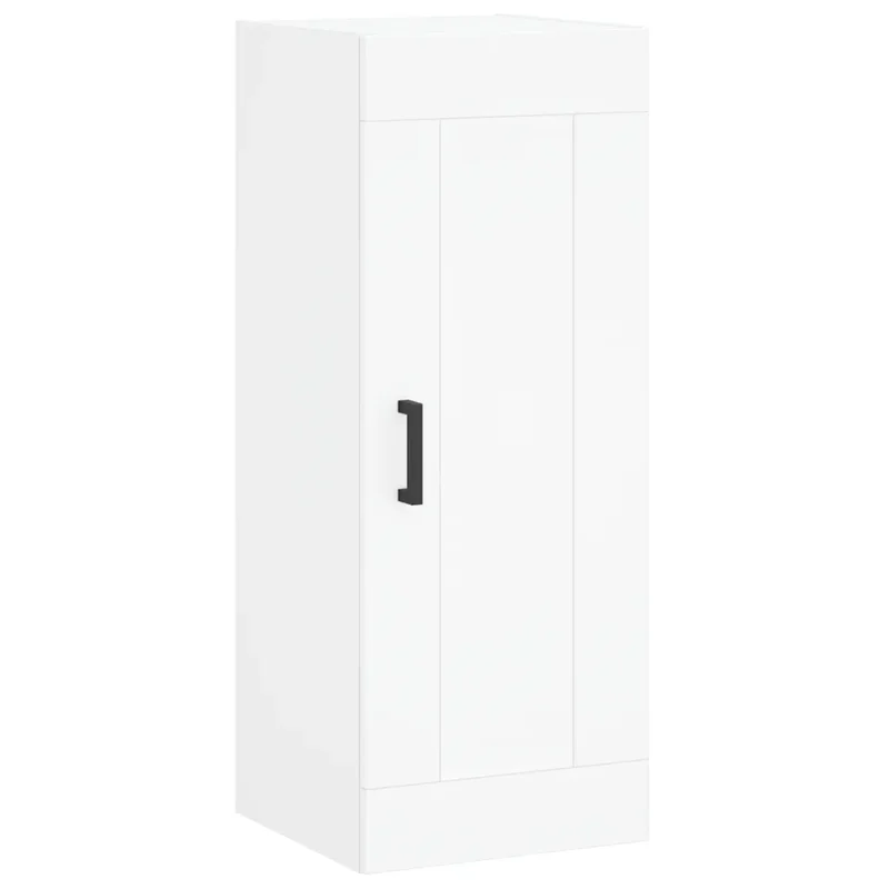 Armoire murale rangement élégant blanc 34,5 x 34 x 90 cm design contemporain en bois blanc 02_0048946