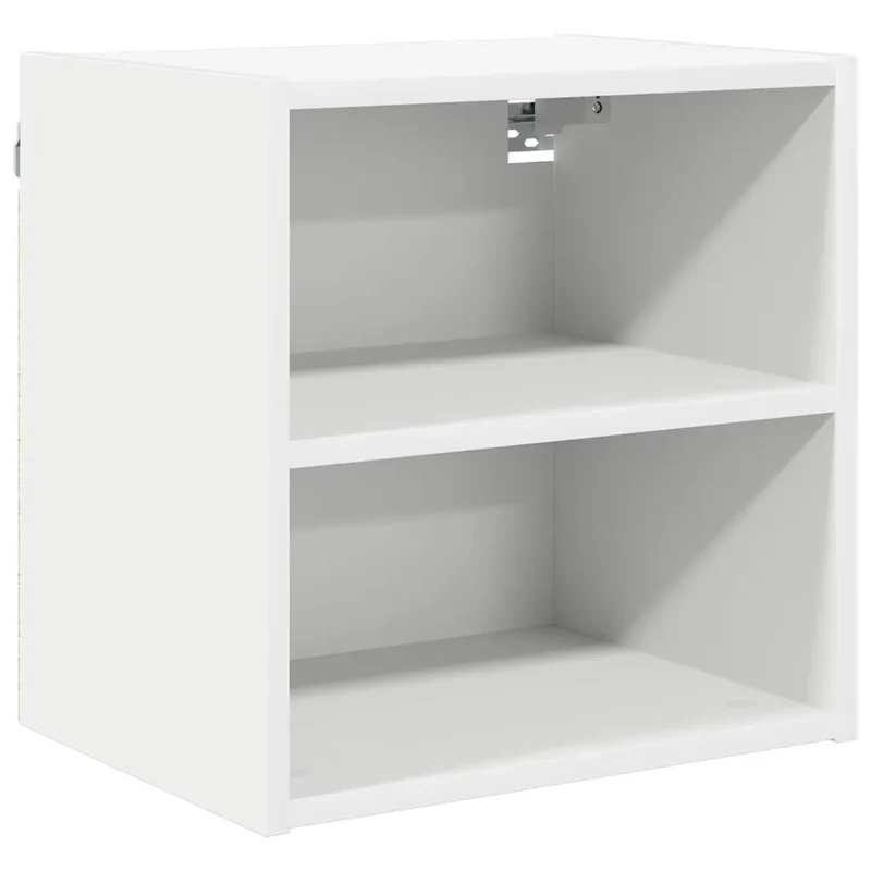 Armoire suspendue moderne cuisine 40 x 29,5 x 40 cm grande capacité de rangement en bois d'ingénierie blanc 02_0053457