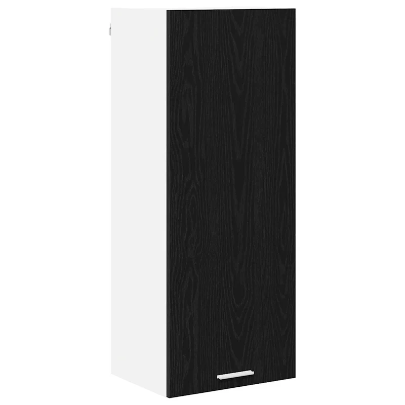 Armoire suspendue moderne grand espace de stockage 40 x 31 x 100 cm en bois d'ingénierie chêne noir 02_0053378
