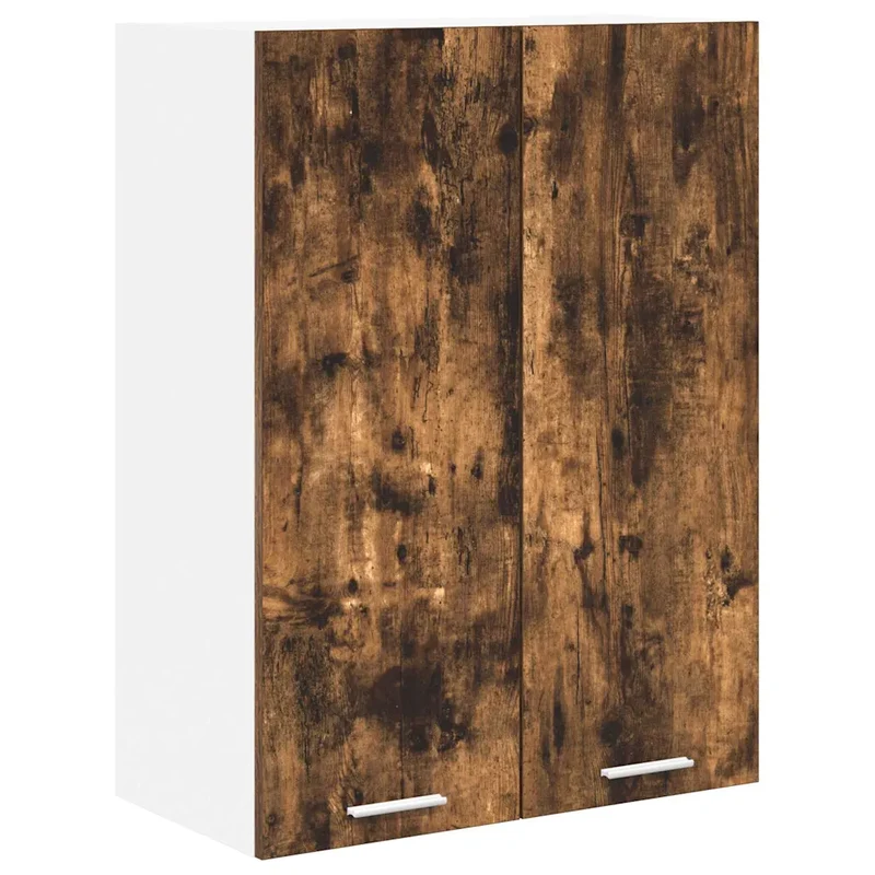 Armoire suspendue moderne grand espace de rangement 60 x 31 x 80 cm en bois d'ingénierie chêne fumé 02_0053317