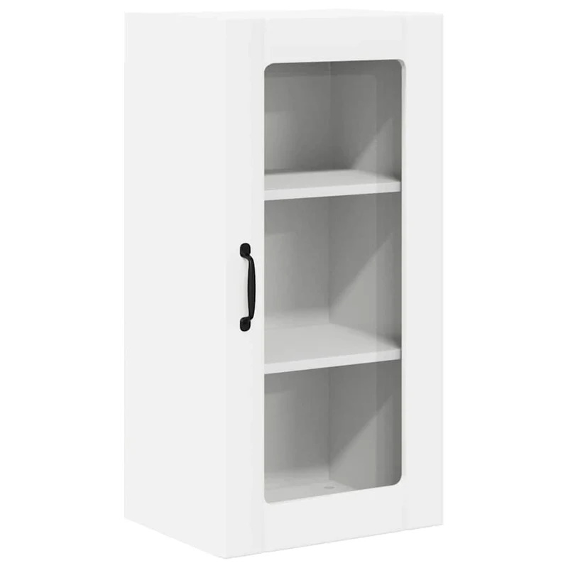 Armoire de cuisine moderne murale 40 x 31 x 80 cm rangement pratique design en bois d'ingénierie blanc 02_0054329