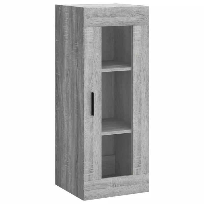 Armoire murale sonoma gris 34,5 x 34 x 90 cm grand espace de rangement design contemporain en bois gris 02_0048694