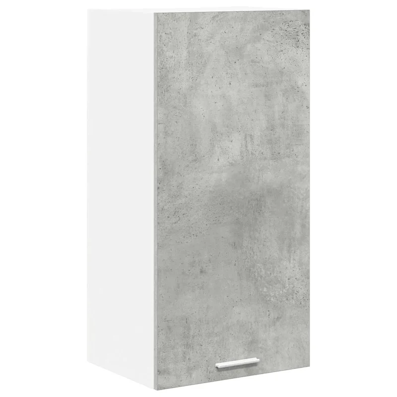 Armoire suspendue moderne grand espace de rangement 40 x 31 x 80 cm en bois d'ingénierie gris béton 02_0053300