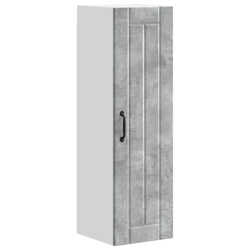 Armoire de cuisine moderne pratique rangement 30 x 31 x 100 cm en bois d'ingénierie gris béton 02_0054125