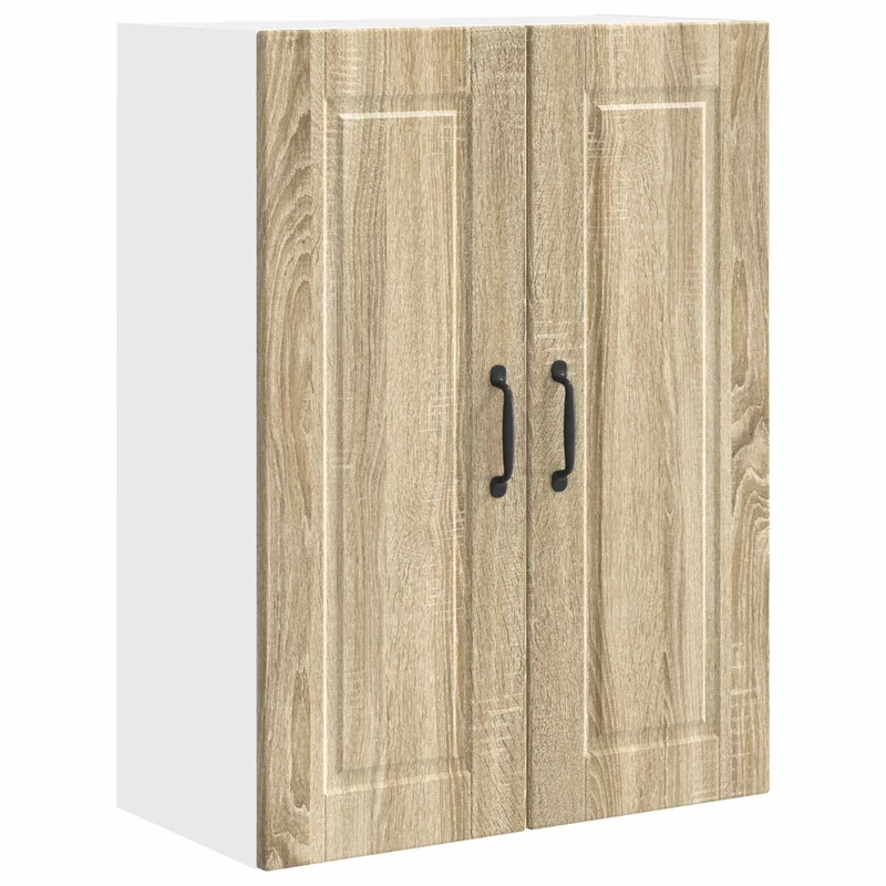 Armoire de cuisine murale moderne avec étagères 60 x 31 x 80 cm en bois d'ingénierie chêne sonoma 02_0054390