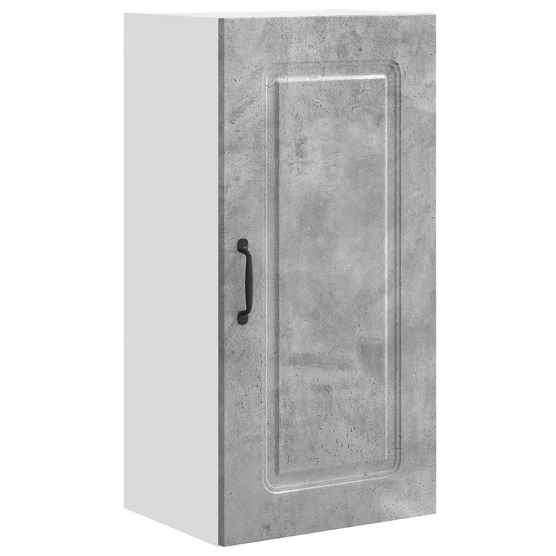 Armoire de cuisine contemporaine en bois d'ingénierie 40 x 31 x 80 cm grand espace de rangement design épuré en bois gris béton 02_0053706