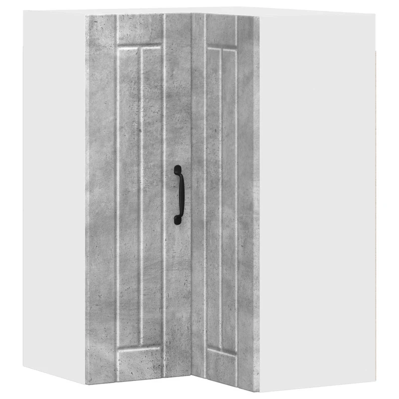 Armoire de cuisine moderne en bois d'ingénierie 57 x 57 x 80 cm rangement pratique style contemporain en bois gris béton 02_0054095