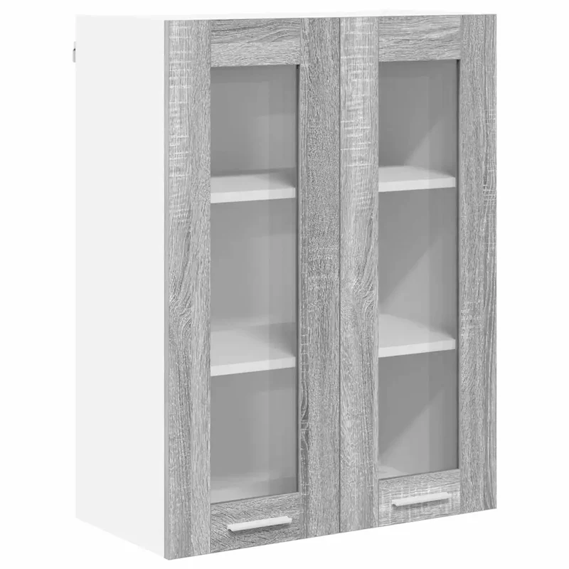 Armoire suspendue moderne stockage pratique 60 x 31 x 80 cm en bois d'ingénierie gris sonoma 02_0053358