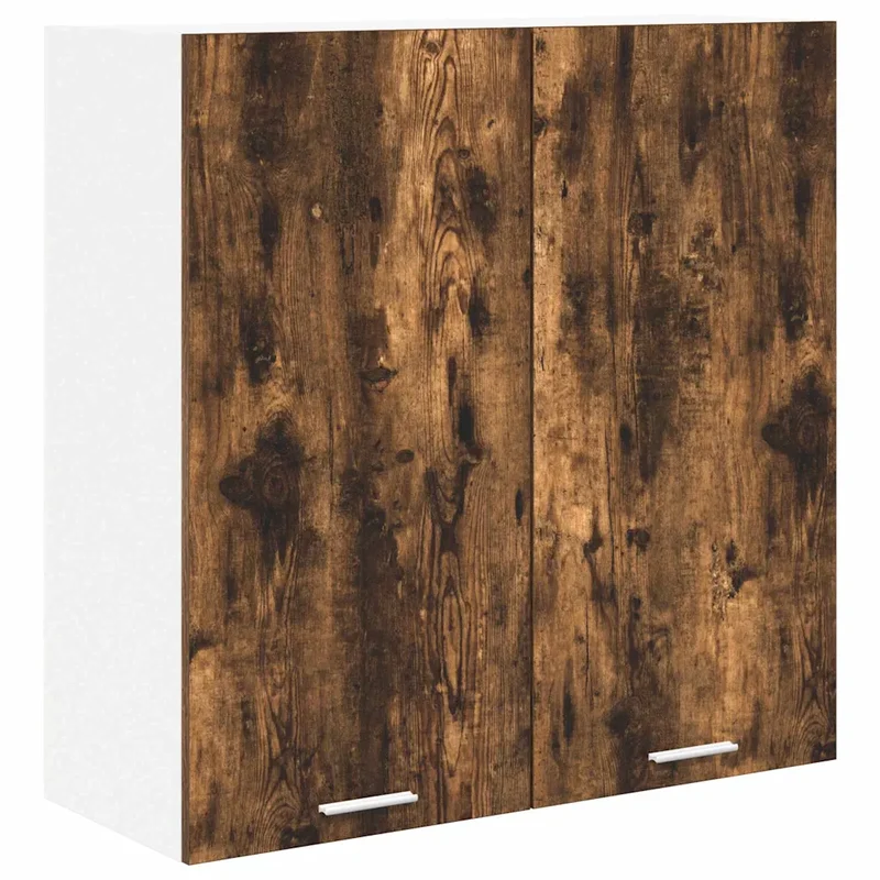 Armoire suspendue moderne avec grand espace de stockage 80 x 31 x 80 cm en bois d'ingénierie chêne fumé 02_0053325