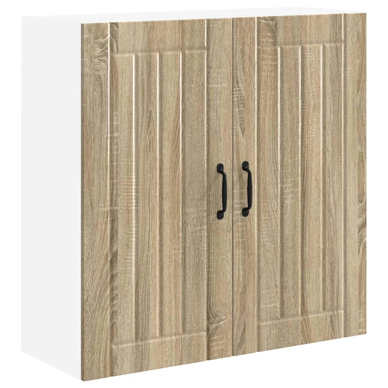 Armoire de cuisine moderne avec rangements pratiques 80 x 31 x 80 cm en bois d'ingénierie chêne sonoma 02_0054074