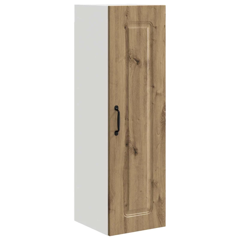 Armoire de cuisine rectangulaire moderne intérieur 30 x 31 x 100 cm espace de rangement pratique en bois chêne artisanal 02_0053792