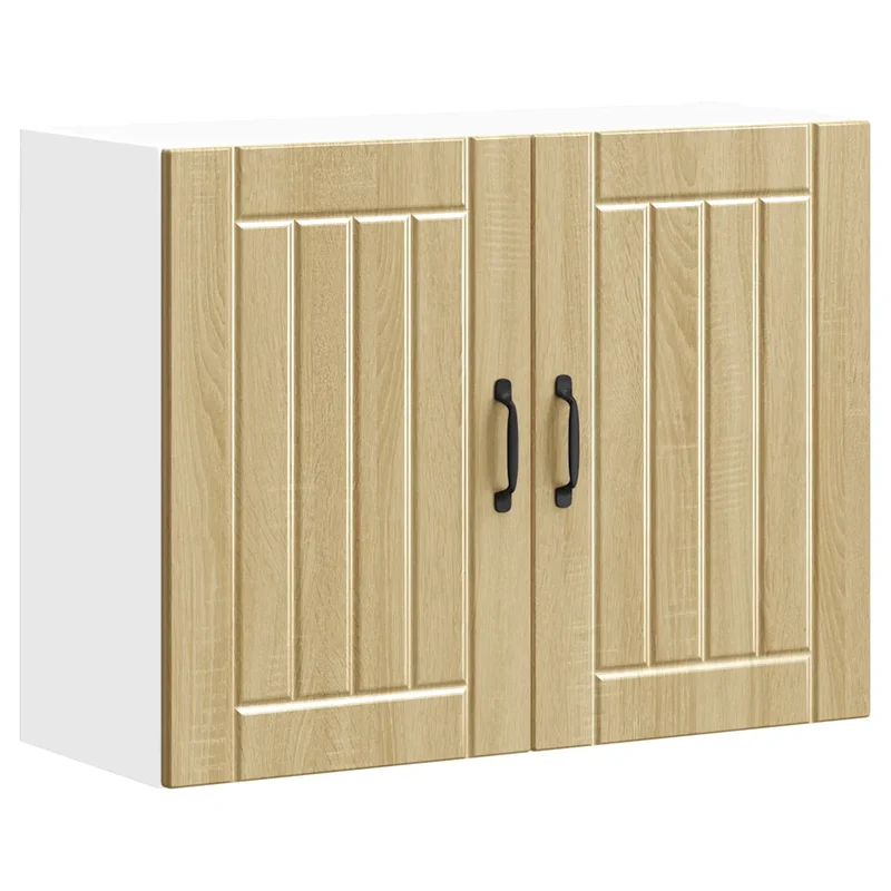 Armoire murale de cuisine moderne pour optimiser l'espace 80 x 31 x 60 cm en bois d'ingénierie chêne sonoma 02_0050175