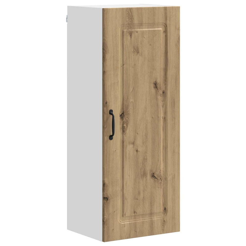 Armoire de cuisine rectangulaire moderne rangement efficace 40 x 31 x 100 cm en bois d'ingénierie chêne artisanal 02_0053802