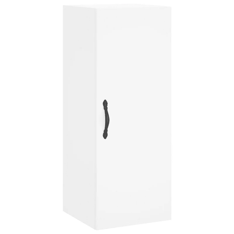 Armoire murale design contemporain rangement élégant 34,5 x 34 x 90 cm en bois blanc 02_0049299