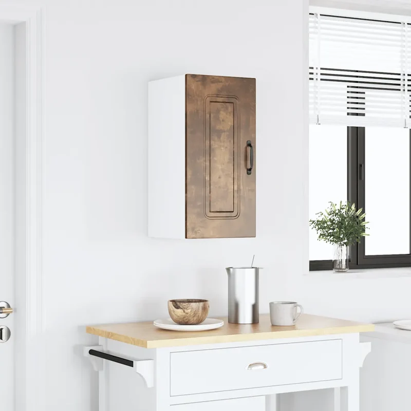 Armoire murale de cuisine Kalmar rangement grand espace 30 x 31 x 60 cm en bois d'ingénierie chêne fumé 02_0049965