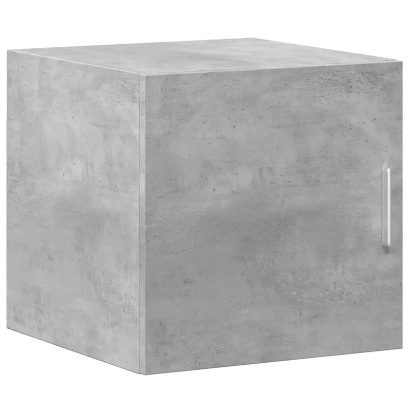 Armoire murale moderne gain de place 40 x 42,5 x 40 cm en bois d'ingénierie gris béton 02_0049485