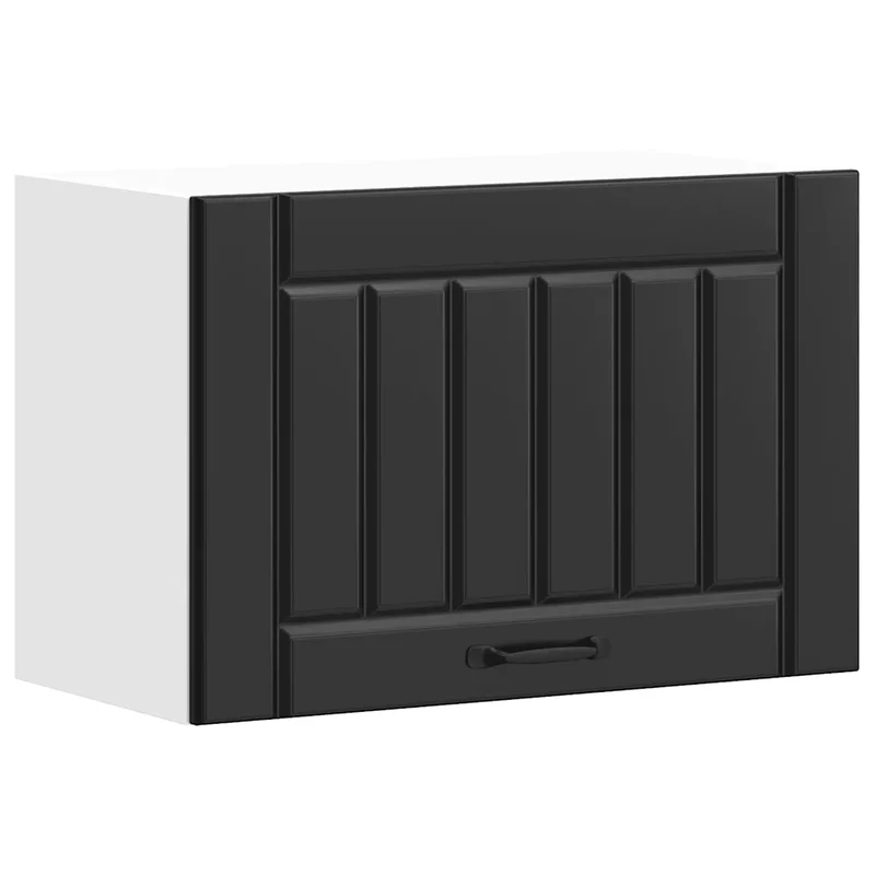 Armoire murale de cuisine design pratique 60 x 31 x 40 cm en bois d'ingénierie noir 02_0050183